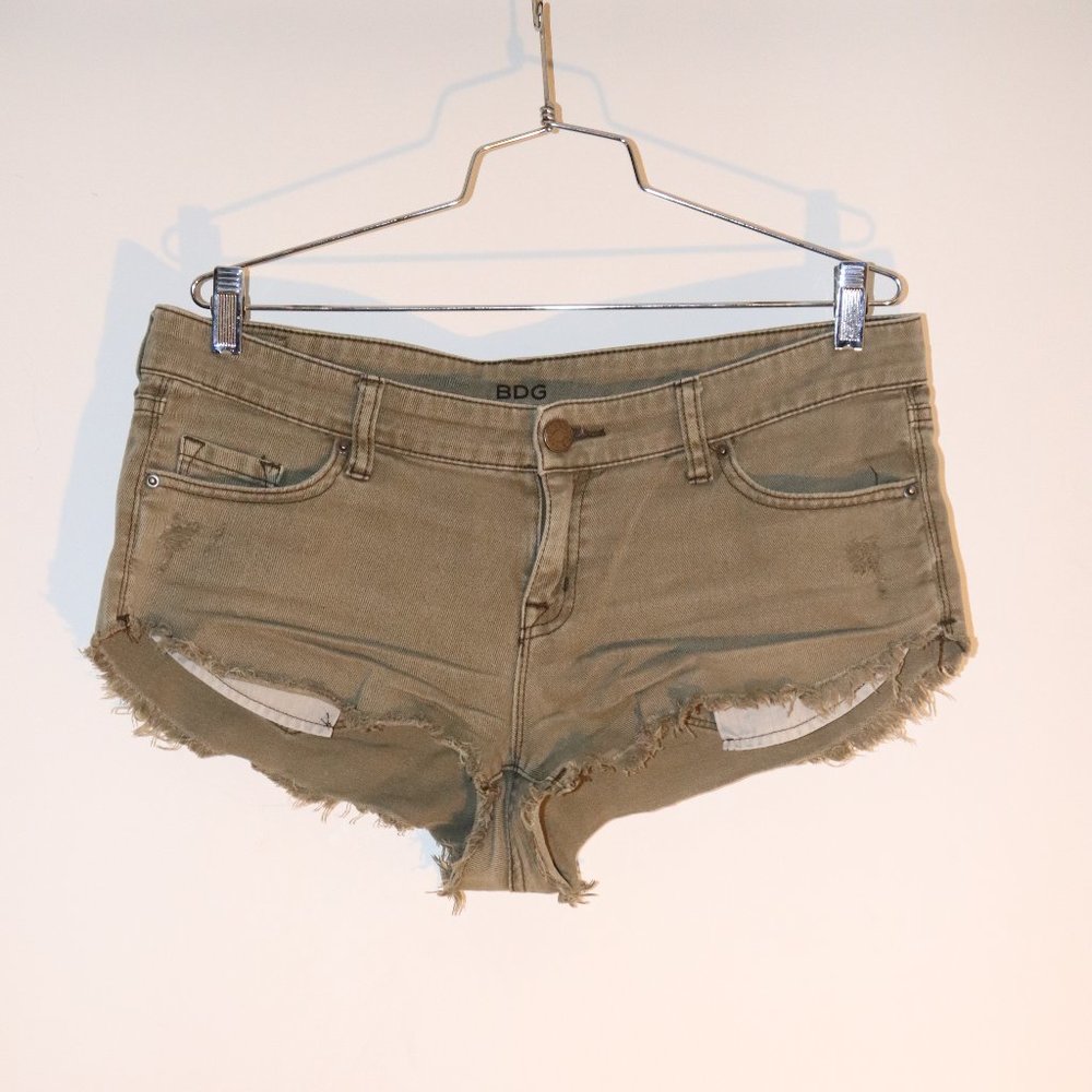 BDG Army Green Jean Shorts